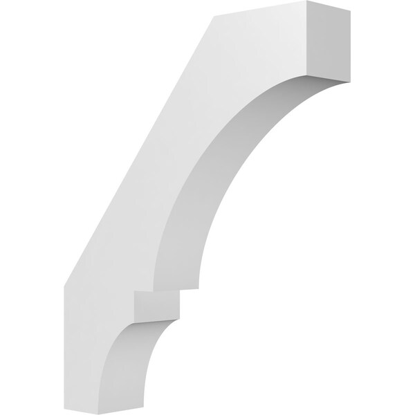 Ekena Millwork 3 1/2-in. W x 16-in. D x 20-in. H Balboa Architectural Grade PVC Knee Brace BRCP035X16X20BOA - main